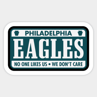 Eagles License Plate Sticker